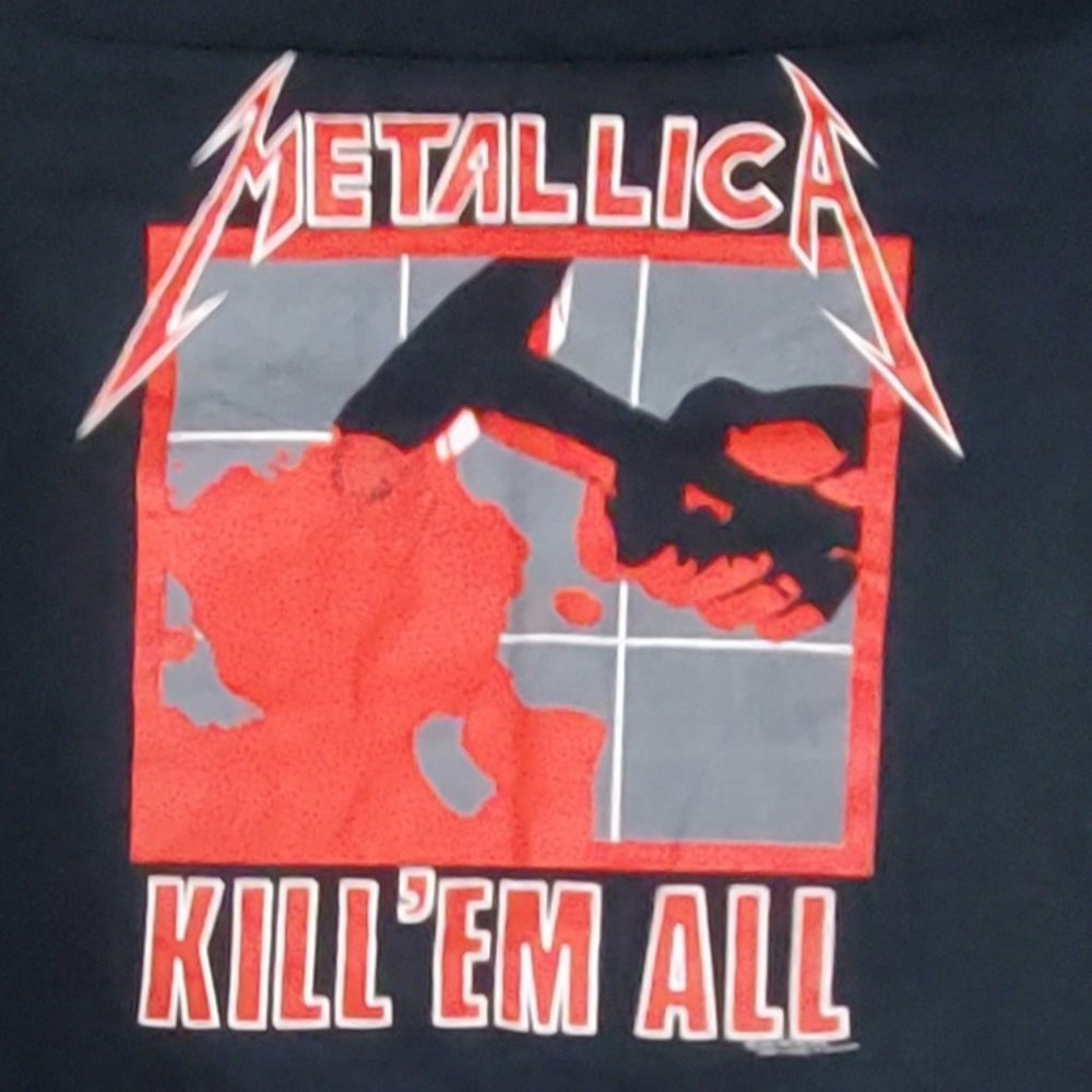 Metallica Kill 'Em All Vintage T-Shirt XL 1990 90'S OFFICIAL
